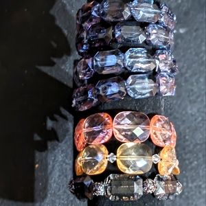 Colorful homemade bracelets